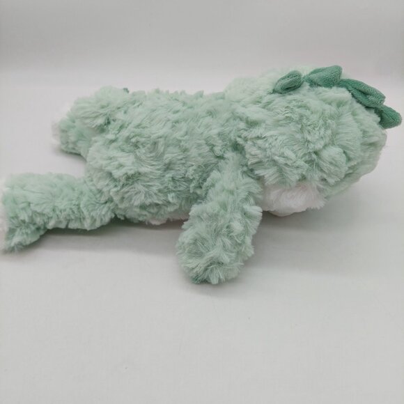 The Peanutshell Rex Dinosaur Plush Stuffed Animal Green White Peanut Shell - Picture 2 of 8